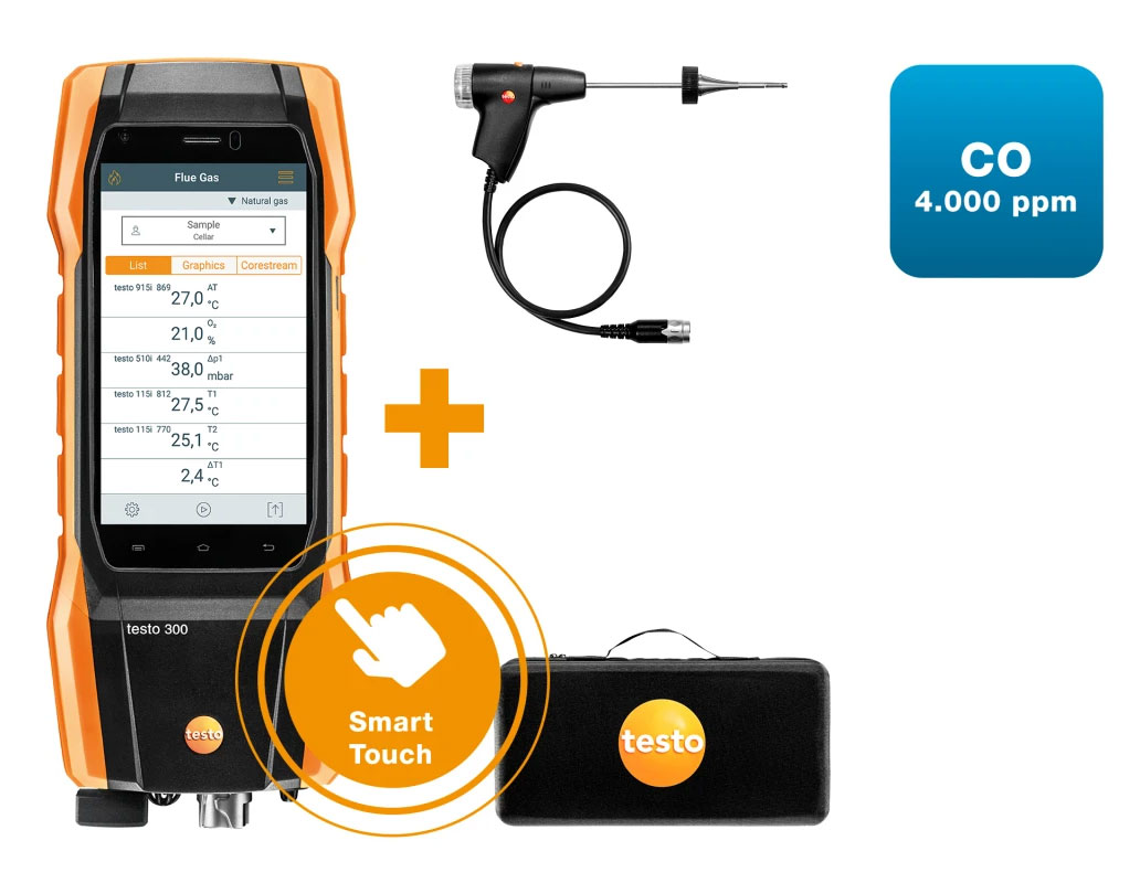 testo 300 szet 1 füstgázelemző